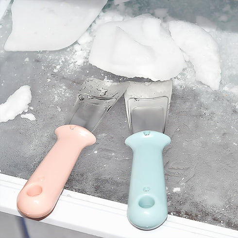 3 PACK Refrigerator Ice Shovel Freezer Kitchen Cleaning Spatula Stainless Steel ice Shovel Ice Remover Scoop Freezer Cleaning Shovel Ice Removal A...