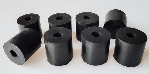 Multi Purpose Rubber Spacer 1 3/16 Inch OD x 3/8 Inch ID x 1 3/16 Inch Thickness Rubber Bushing Anti Vibration Spacer Black Round Neoprene Rubber ...