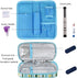 Goldwheat Insulin Cooler Travel Case Diabetic Medication Organizer Medical Cooler Bag with 2 Ice Pack Waterproof and Insulation Liner, Light Blue...