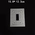 Cutting Dies Metal Stencils Scrapbooking Tool DIY Craft Carbon Steel Embossing Template for Paper Card Making (Rectangular-15.8x12.3cm)...