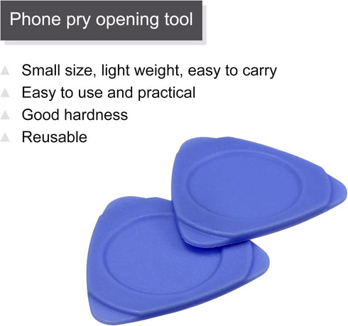 MECCANIXITY Phone Pry Opening Tools Plastic 50pcs Dark Blue 2.5mm Thick for Mobile Phone PC Tablet Laptop LCD Screen Repair, Guitar Picks...