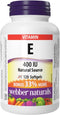 Webber Naturals Vitamin E Natural Source Softgel, 400 IU-120 Softgels...
