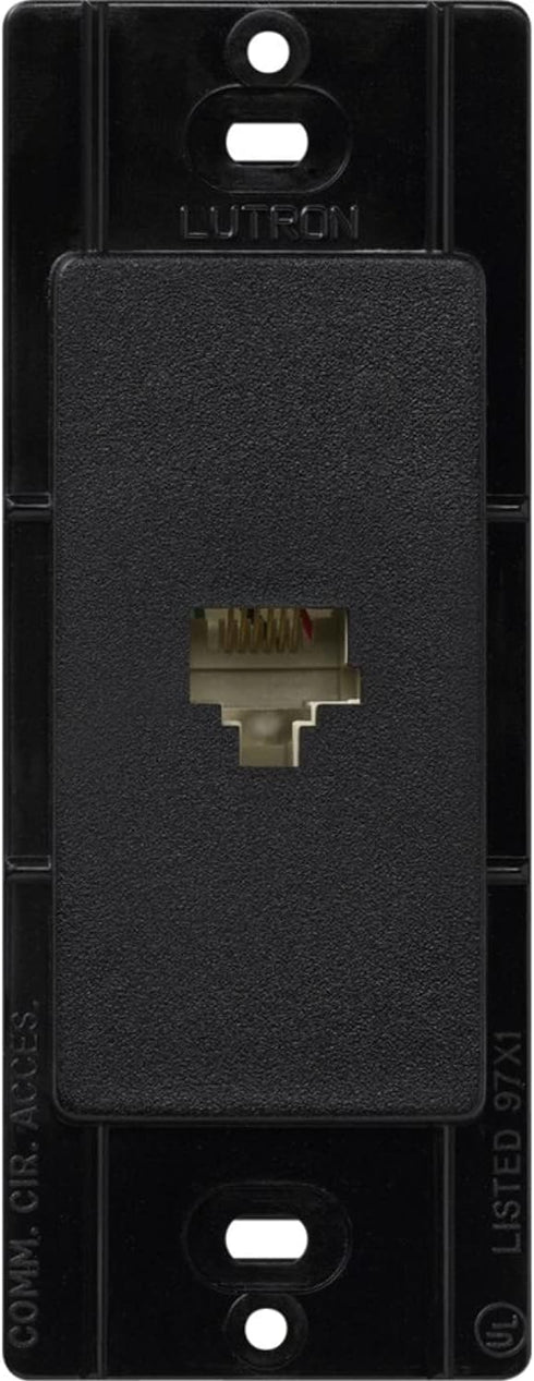 Lutron SC-PJ-MN Satin Colors Phone Jack, Midnight...