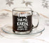 Don't Test Me Karen - 13 oz Glass Coffee Mug - Some people Just Need a High Five With a Chair Birthday Idea for Coworkers, Men & Women, Him or Her...