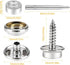 CENOZ 150 PCS Canvas Snap Kit Tool, Metal Screws Snaps Marine Grade 3/8" Socket Stainless Steel Boat Canvas Snaps with 2 PCS Setting Tool for Boat...