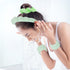 6pcs Green Spa Headband Sponge Face Wash Headband and Wristband Set Makeup Head Band Puffy Skincare Headband Terry Cloth Wrist Towels Hair Band fo...