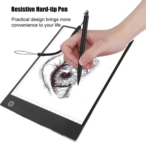 ASHATA Stylus, Screen Touch Painting Pen Resistive Stylus with Spring Rope, Compatible with All Resistive Touch Screen Devices Such as POS, PDA, I...