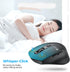 iClever Bluetooth Mouse, MD360 Wireless Ergonomic Mouse with Mouse Jiggle, Rechargeable Computer Mouse for Multi Devices(BT+2.4Ghz Connection), 4 ...