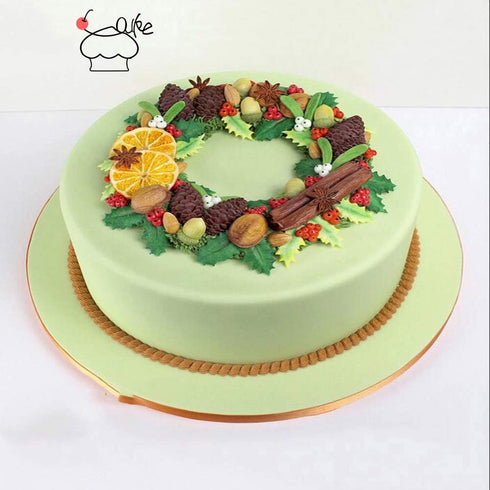 3Pcs/Set Christmas Holly Leaf & Pinecone Fondant Mold, Christmas Holly Berry Mistletoe Pine Cone Silicone Cake Cupcake Decorating Mold, Chocolate ...