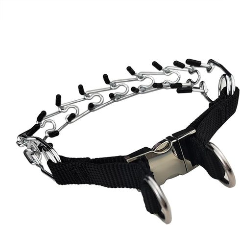 New Prong Dog Collar Metal Prong Dog Training Dog Collar with Metal Quick Release Pet Collar for Dogs Large Size...