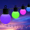 Outdoor String Lights, Outdoor Smart Patio Light, 30FT Color Changing String Lights with 15 Shatterproof LED Bulbs without a Controller, Extendabl...