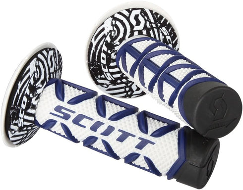 Scott Sports 219626-1006 Blue/White Diamond Motorcycle Grips...
