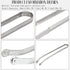 BBQ Sausage Turning Tongs Stainless Steel Kitchen Cooking Tongs Long Handle BBQ Grill Tongs Hot Dog Tongs Grill Flipping Tongs for Turning Bacon S...