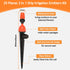 2 in 1 Drip Irrigation Emitters and Atomizing Nozzle for 1/4" Drip Irrigation Tubing, 25 Pcs Adjustable 360 Degree Water Flow Drippers Sprinklers ...