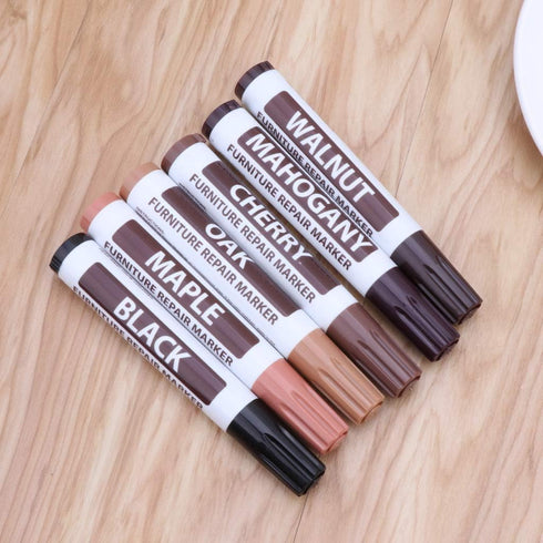 Brown Furniture Repair Wood Cabinet Floor Touch Up Markers Scratch Filler Remover - Mahogany,Wood Polish and Care...