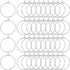 1 Box 200Pcs Round Beading Hoops Small Wine Glass Charm Rings Silver Brass Open Hoops Hypoallergenic Dangle Circle Hoop Earring Findings for Jewel...