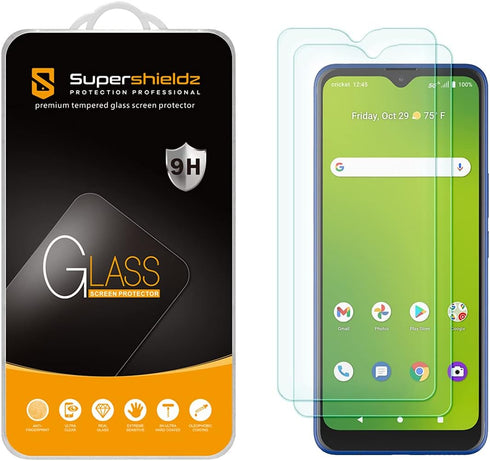Supershieldz (2 Pack) Designed for AT&T Radiant Max 5G (6.82 inch) / Cricket Dream 5G Tempered Glass Screen Protector, Anti Scratch, Bubble Free...