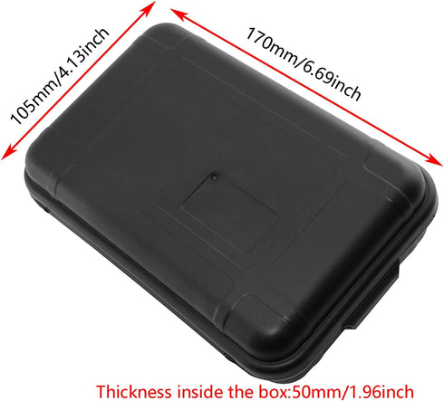 Outdoor Waterproof Airtight Shockproof Plastic Survival Container Carry Box with 2 U-Shape Buckle Storage Case...
