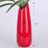 VanEnjoy 9.4" Red High Creative Oblique Opening Design Desktop Ceramic Vase Home Office Decoration Vases...