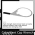 8 Inch Colar/Vent Cap Fuel Filter Wrench for 380134 382 Compatible with Detroit Diesel Truck Engines Cummins Engines, Davco 382 Filter Wrench Silv...