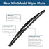 Rear Windshield Wiper Arm with Wiper Blade for Honda Odyssey 2011-2017 Rear Windshield Back Wiper Arm Blade Replacement OEM # 76720-TK8-A01, 76730...