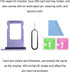 ASDAWN for iPhone 11 SIM Card Slot Replacement for iPhone 11 SIM Card Tray Holder Waterproof Rubber Ring and SIM pin(Single Sim Version 6.1 inches...