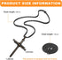 2PCS Nail Cross Pendant for Men, Hanging Cross Car Rearview Mirror Hanging Chain with 3 Nail, Stainless Steel Religious Cross Decoration(Black)...