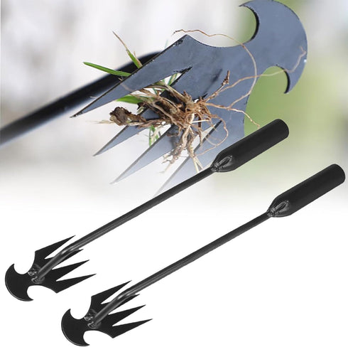 Weeding Artifact Uprooting Weeding Tool, Weed Puller Tool Garden Weed Pulling Tool 4 Teeth Manganese Steel, for Vegetable Gardening Backyard Farm ...