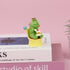 Miniature Frog Eating Cake Figurine - Funny Frog Sculpture for Shelf, Desk Decoration - Perfect Cute Frog Gift for Frog Lovers(Crown Sofa)...