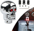 1 PC Car Shift Knob, Aluminum Alloy Gear Stick, Shift Head with Led Light, Gear Knob Replacement, Automotive Part, Skull Decoration, Universal for...