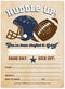 25 Vintage Football Birthday Party Invitations, Huddle Up MVP Boy Girl All Star, Sport Team Game Day Theme Invite for Kid Football Fan, Tailgating...