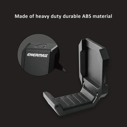 Enermax Magnetic Mounting Headset Holder with Metal Protection Foam, Provides up to 1 kg/2.2 lbs, Compatible with Computer/Gaming Headsets, Headph...