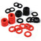50pcs Garden Hose Washer, Rubber Seals Ring Water Hose Gasket for Hose Washers and Water Faucet Fittings (Black, Red)...