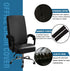 Waterproof Office Chair Cover PU Leather Computer Seat Covers Stretch Rotating Chair Slipcover with Elastic Bottom Universal Chair Protectors for ...