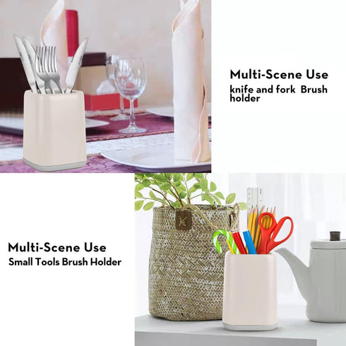 Fashion Pen and Pencil Holder, Pencil Cup for Kids or Makeup Brush Holder for Women, Durable Stand Desk Organizer Storage Gift for Office, Classro...