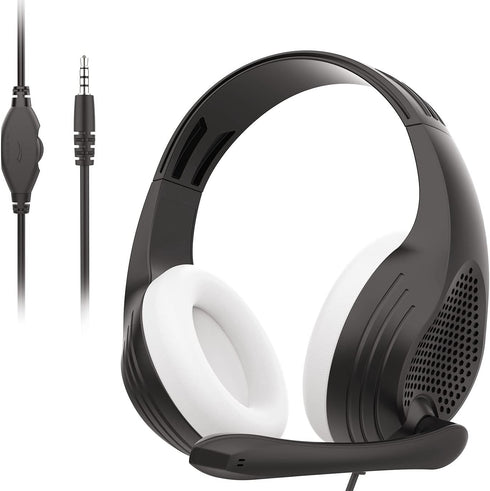 Gaming Headset PC Headphones for Xbox One PS4 PS5 Computer Laptop Tablet Smartphones with Microphone - A9Plus Black White......
