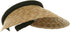 MG Ladies Sewn Braid Wheat Straw Clip-On Visor (Natural)...