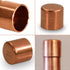 DUFD0100 Copper Cap with Sweat Socket, 1...
