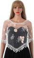 Wedding Church Veils Lace Scarf Floral Shawl Mass Tulle Head Covering Cathedral Mantilla Veil for Women...