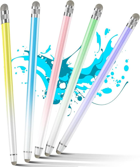 Stylus Pens for Touch Screens(5 Pcs), High Precision Fiber Tips Stylus Pen for iPad Compatible with iPad/iPhone/Android/Tablet and All Universal T...