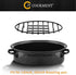 JY COOKMENT Cooling Roasting Rack with Integrated Feet, Enameled Coating, PTFE Free, Great for Cooking, Drying, Grilling, Dishwasher Safe (10inch*...