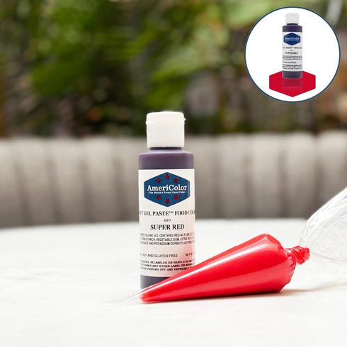 AmeriColor Soft Gel Paste Food Color, 4.5-Ounce, Super Red...