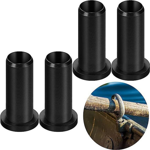 Oar Lock Socket Insert 4 Pack Oarlock Socket Bushing for Oar Protector Boat Hardware Socket Boat Tool Holder Nylon Oar Sleeve Protector Kayak Padd...