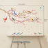 DECOWALL DWL-2009 Garden Birds and Cherry Blossom Wall Stickers Wall Decals Peel and Stick Removable Wall Stickers for Kids Nursery Bedroom Living...