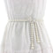 Elegant Pearl Women's Belt Simple Adjustable Thin Chain Belt For Ladies Dress Skinny Waistband Decorative Jewelry...