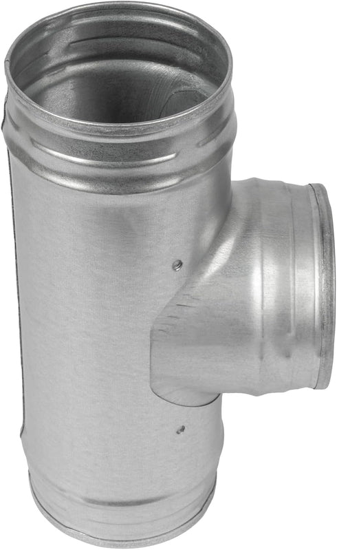 4'' Inch Duct Splitter to 90° Degree 4" Inch Branch for Exhaust Fan, Dryer Vent Hose - 3 Way Duct Hose Connector, T Shape, T Joint Metal, Ducting ...