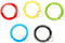Juvale 50 Pack Spiral Coil Wrist Keychains - Stretchy Wristband Bracelet Key Rings (5 Assorted Colors)...