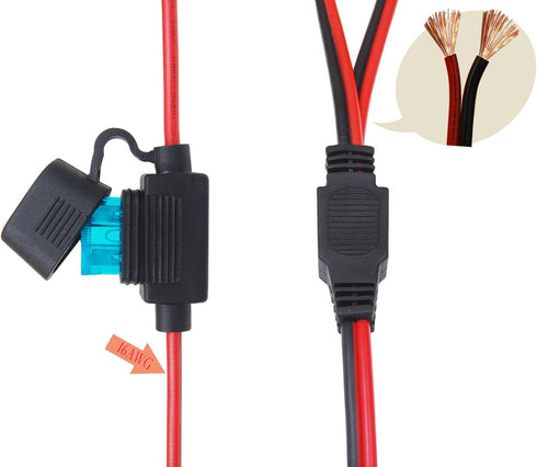 CUZEC 2-Way Splitter, SAE Connector,1 to 2 SAE Connector Power Charger Adapter...