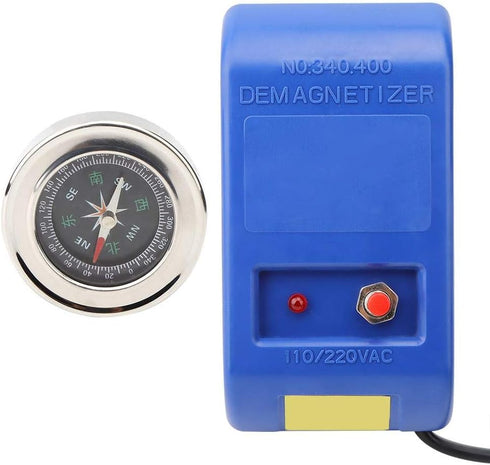 Fafeicy Electrical Demagnetizer Tools + Compass Set, Watch Degausser for Watch Repair Degausser 110V220V, ABS + electronic components Material(US ...