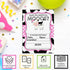 Heard the Moos Pink Cow-Themed Birthday Party Invitations for Kids, 20 5x7 Fill In Cards with Twenty White Envelopes by AmandaCreation...